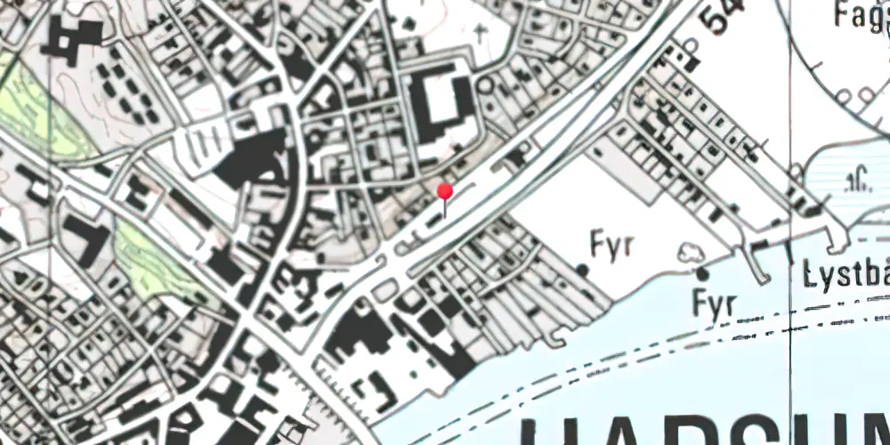 Historisk kort over Hadsund Nord Station Historisk kort over Hadsund Nord Station