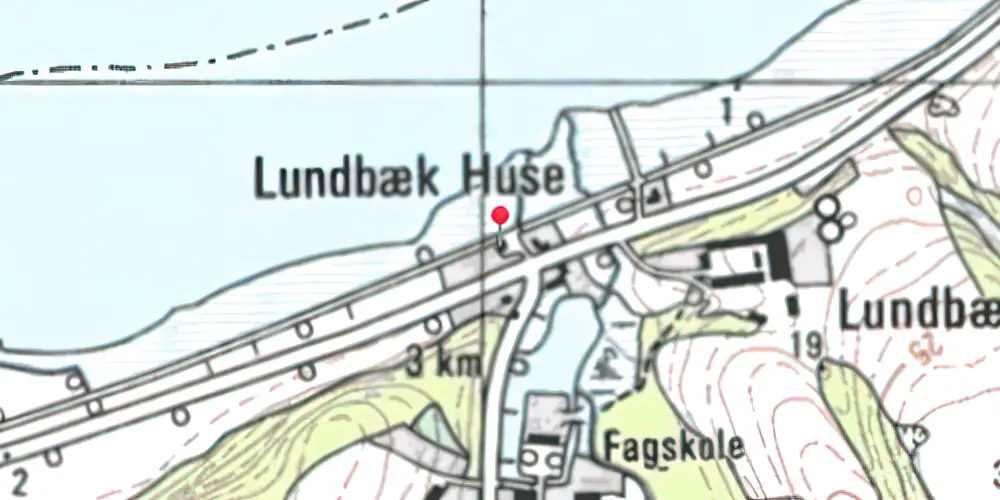 Historisk kort over Lundbæk Holdeplads Historisk kort over Lundbæk Holdeplads