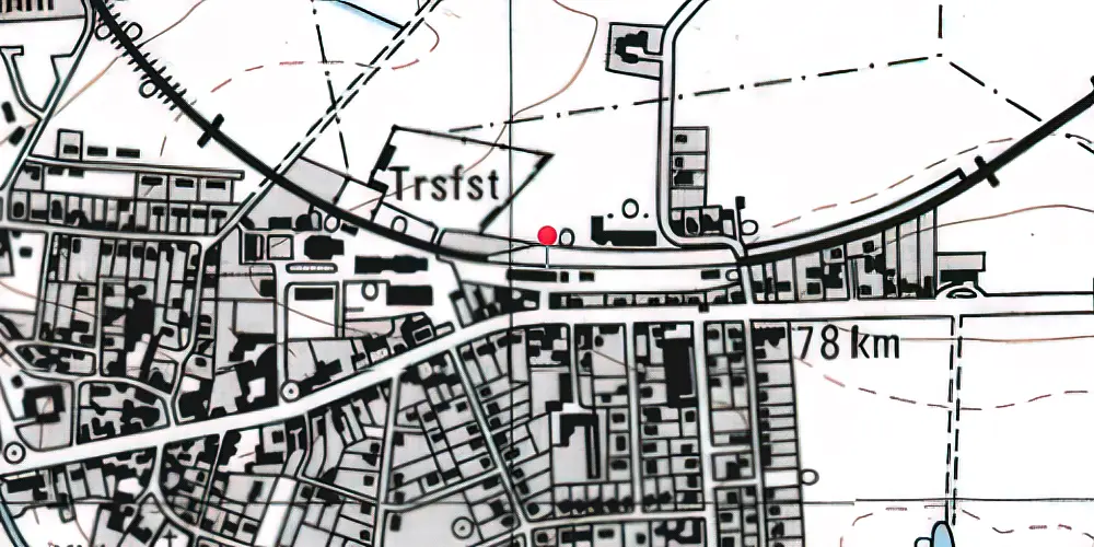 Historisk kort over Svinninge Station Historisk kort over Svinninge Station