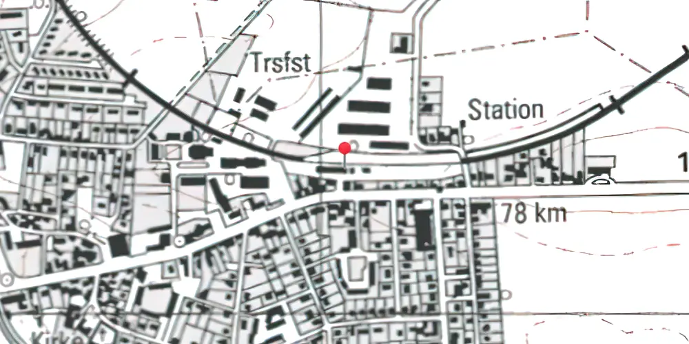 Historisk kort over Svinninge Station Historisk kort over Svinninge Station