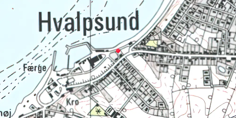 Historisk kort over Hvalpsund Station Historisk kort over Hvalpsund Station