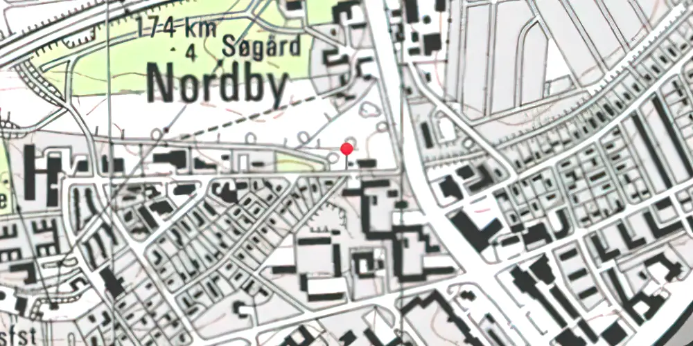 Historisk kort over Viby Nord Jylland Station Historisk kort over Viby Nord Jylland Station