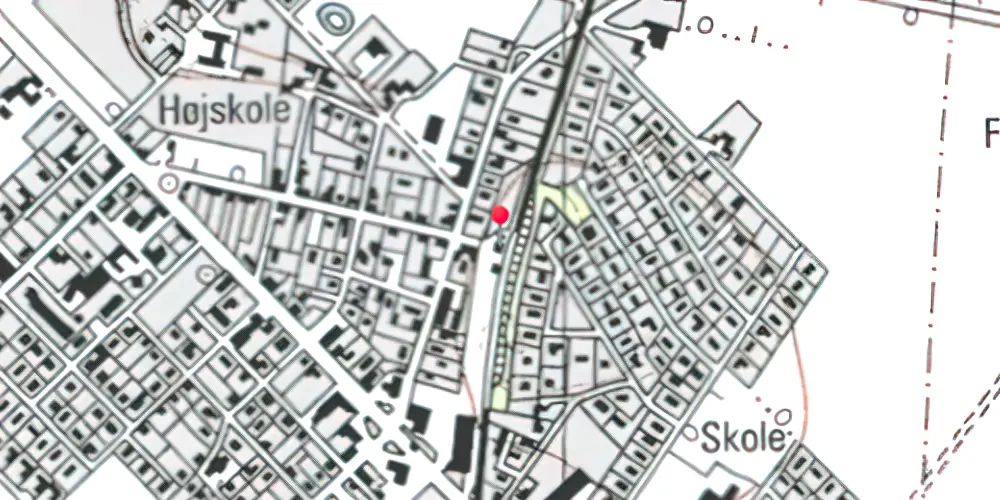 Historisk kort over Fårevejle Station Historisk kort over Fårevejle Station