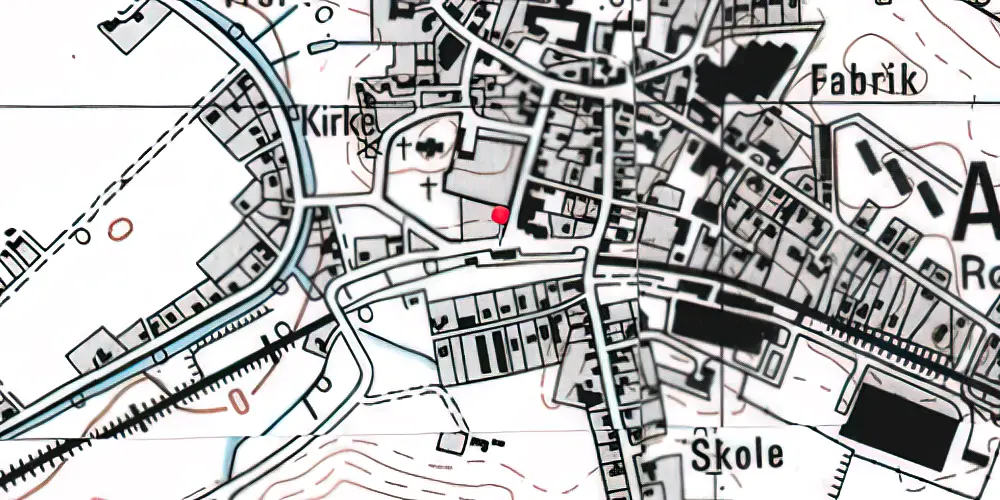 Historisk kort over Asnæs Station Historisk kort over Asnæs Station