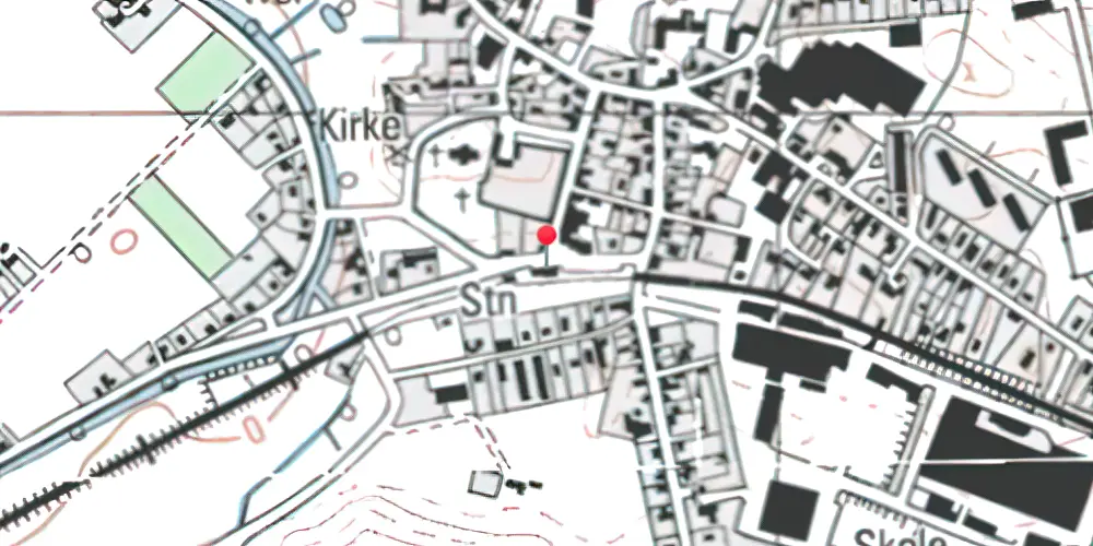 Historisk kort over Asnæs Station Historisk kort over Asnæs Station