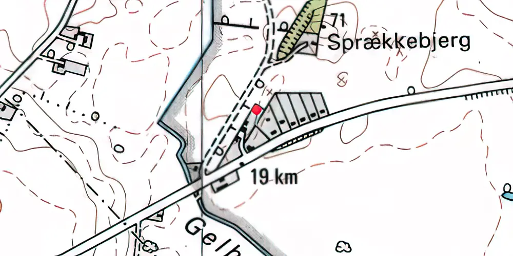 Historisk kort over Sporup Station