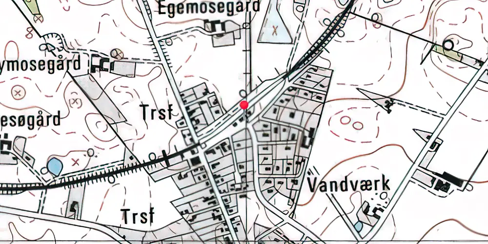 Historisk kort over Grevinge Station Historisk kort over Grevinge Station