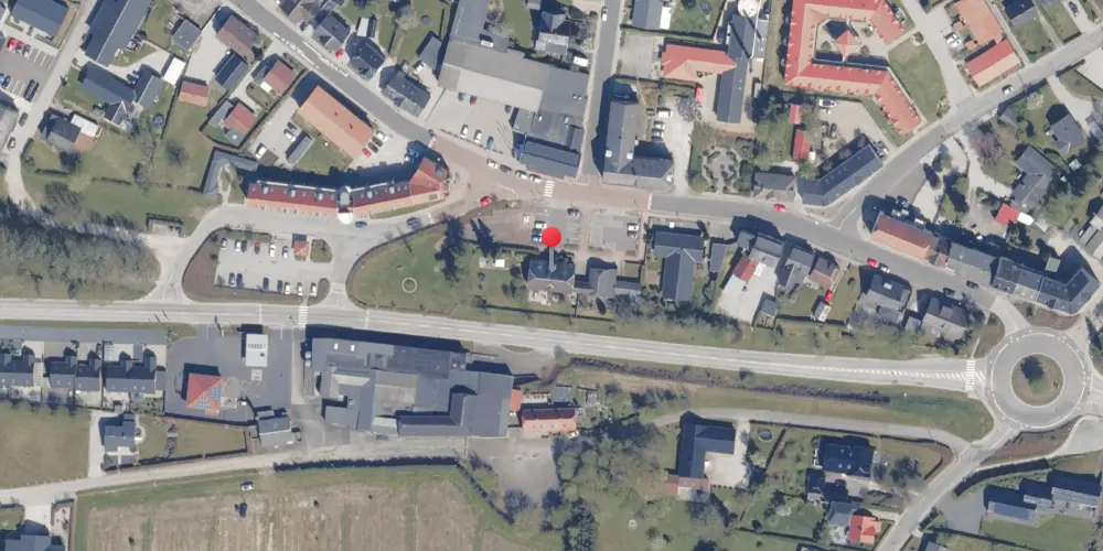 Historisk kort over Thorsø Station Historisk kort over Thorsø Station