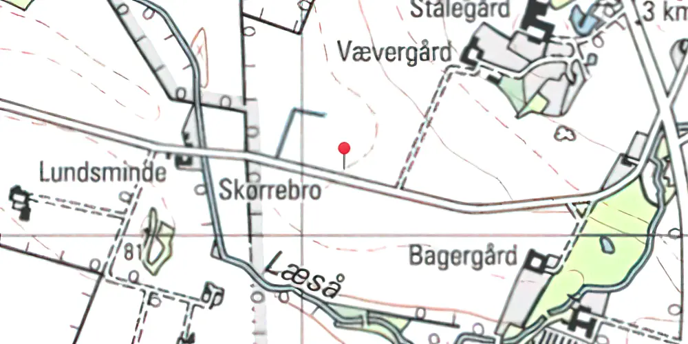 Historisk kort over Skørrebro Trinbræt Historisk kort over Skørrebro Trinbræt