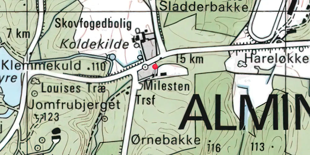 Historisk kort over Christianshøj Trinbræt med Sidespor Historisk kort over Christianshøj Trinbræt med Sidespor