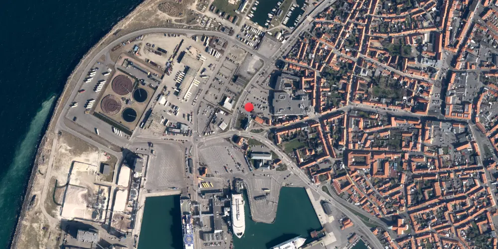 Historisk kort over Rønne H Station Historisk kort over Rønne H Station