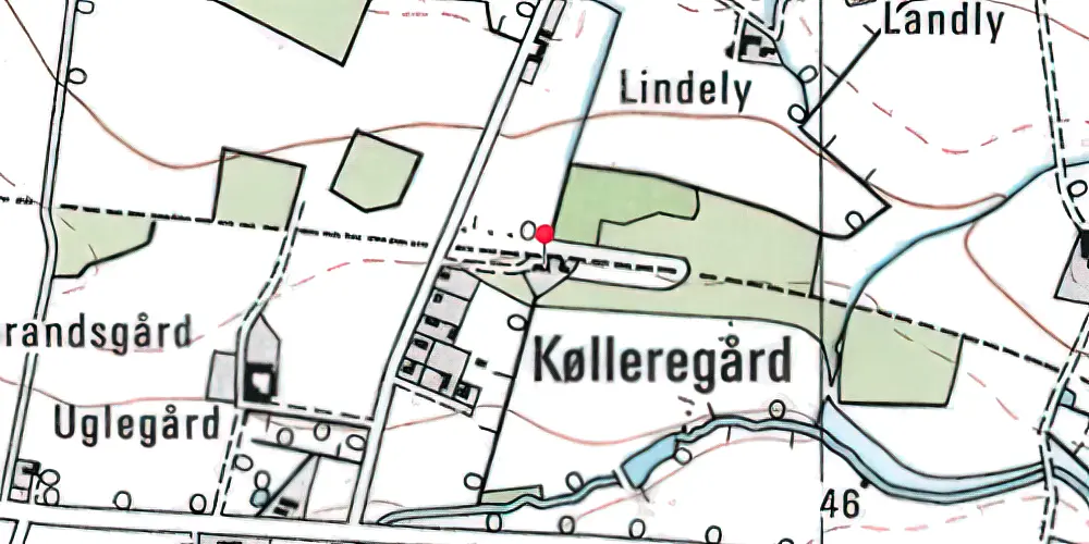 Historisk kort over Køllergårde Station Historisk kort over Køllergårde Station