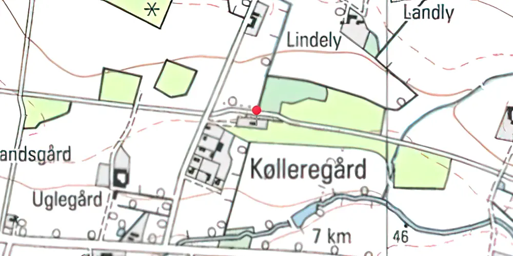 Historisk kort over Køllergårde Station Historisk kort over Køllergårde Station