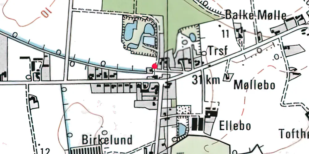 Historisk kort over Kannikegård Station Historisk kort over Kannikegård Station