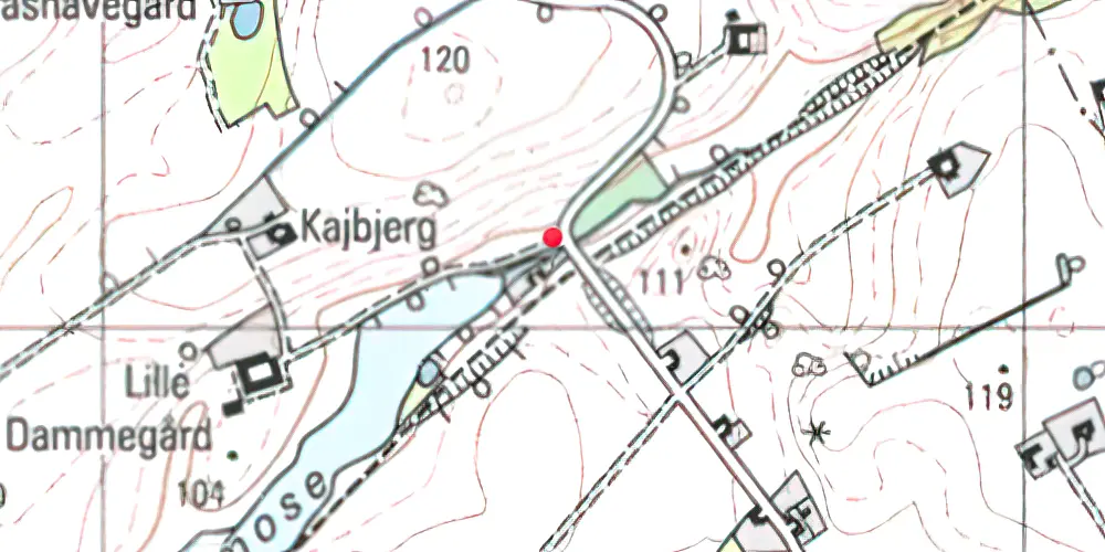 Historisk kort over Splidsgård Trinbræt med Sidespor Historisk kort over Splidsgård Trinbræt med Sidespor