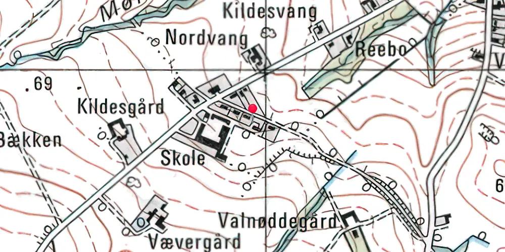 Historisk kort over Tejn Station Historisk kort over Tejn Station