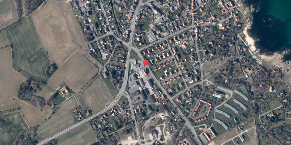 Historisk kort over Allinge Station Historisk kort over Allinge Station
