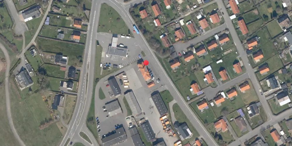 Historisk kort over Allinge Station Historisk kort over Allinge Station