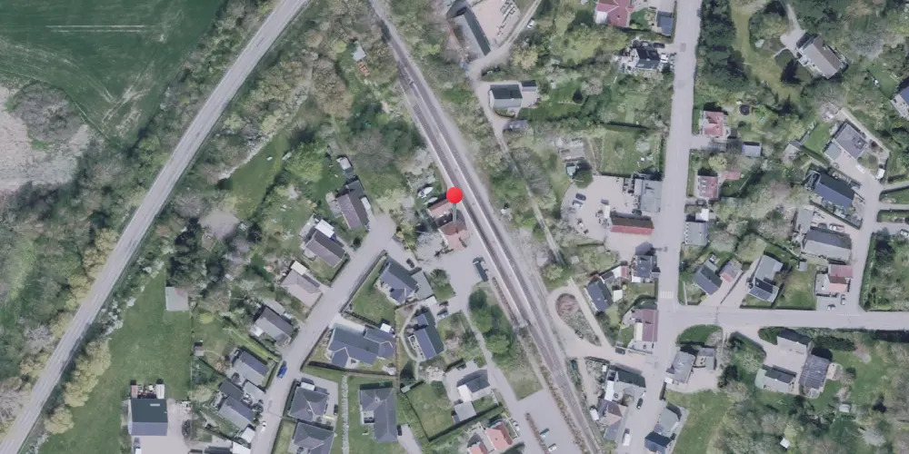Historisk kort over Nørre Asmindrup Station Historisk kort over Nørre Asmindrup Station