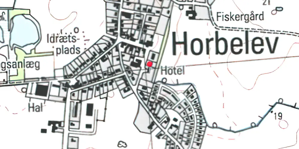 Historisk kort over Horbelev Station Historisk kort over Horbelev Station