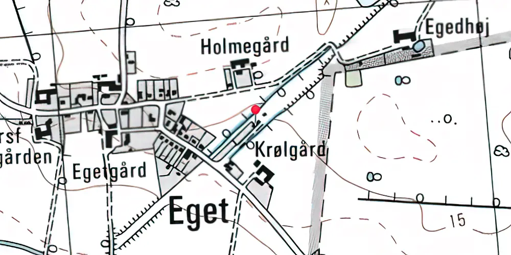 Historisk kort over Karleby Station Historisk kort over Karleby Station