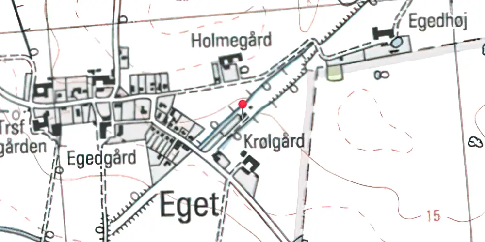 Historisk kort over Karleby Station Historisk kort over Karleby Station