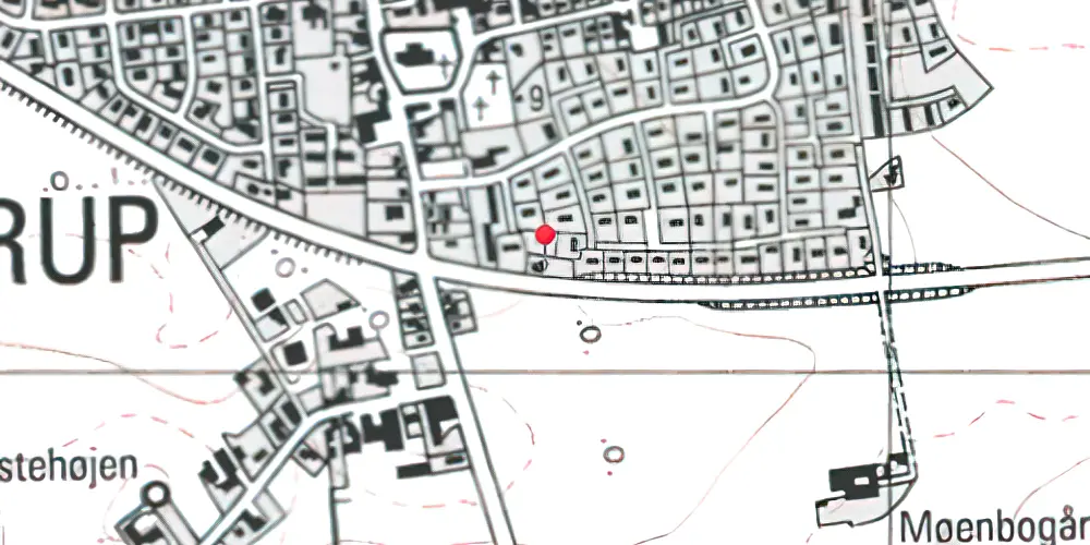 Historisk kort over Idestrup Holdeplads Historisk kort over Idestrup Holdeplads