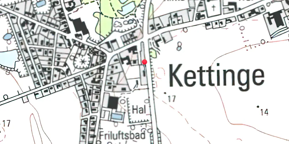 Historisk kort over Kettinge Billetsalgssted Historisk kort over Kettinge Billetsalgssted