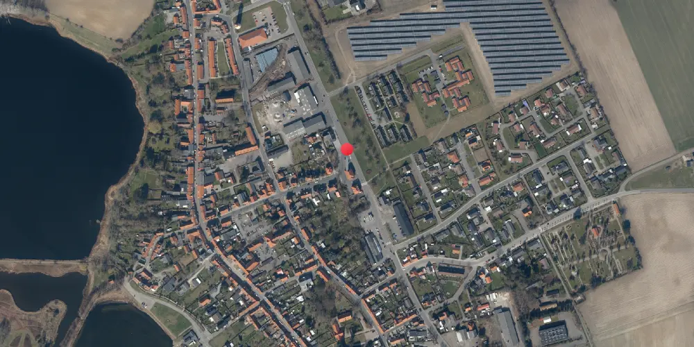 Historisk kort over Nysted Station Historisk kort over Nysted Station
