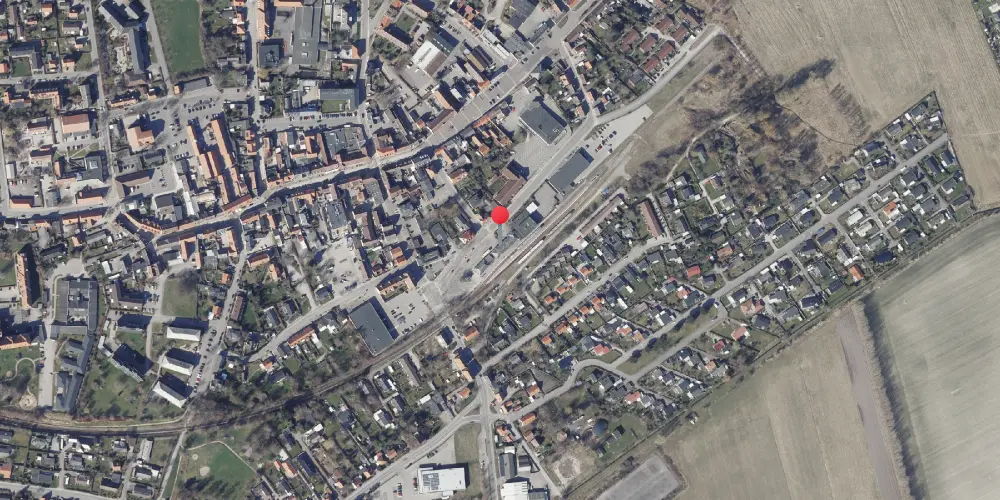 Historisk kort over Nykøbing Sjælland Station Historisk kort over Nykøbing Sjælland Station