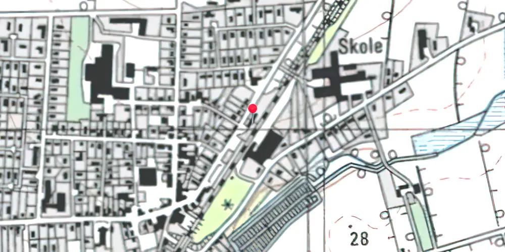 Historisk kort over Agerbæk Station Historisk kort over Agerbæk Station