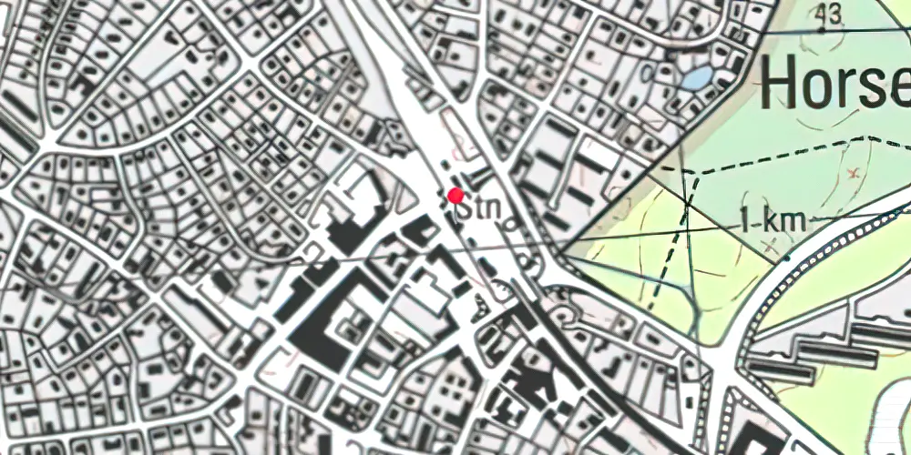 Historisk kort over Allerød Station Historisk kort over Allerød Station