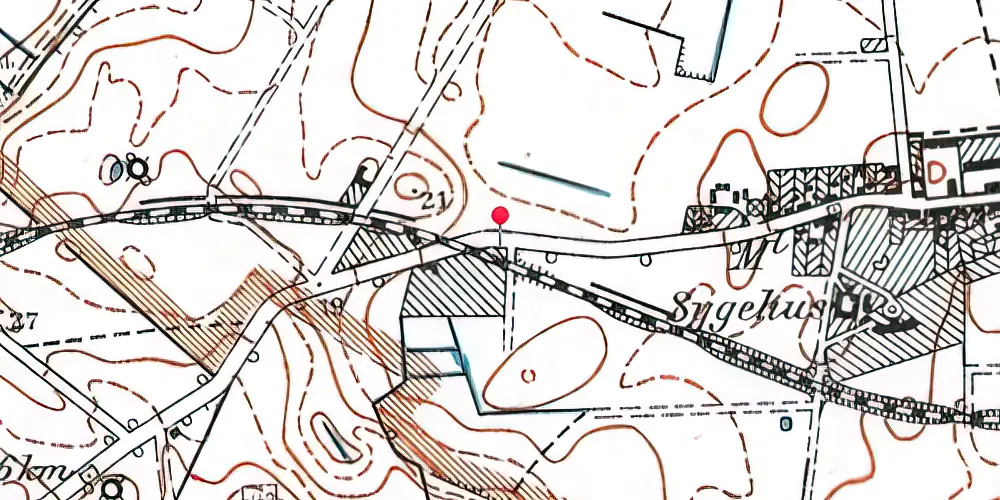 Historisk kort over Nyled Trinbræt