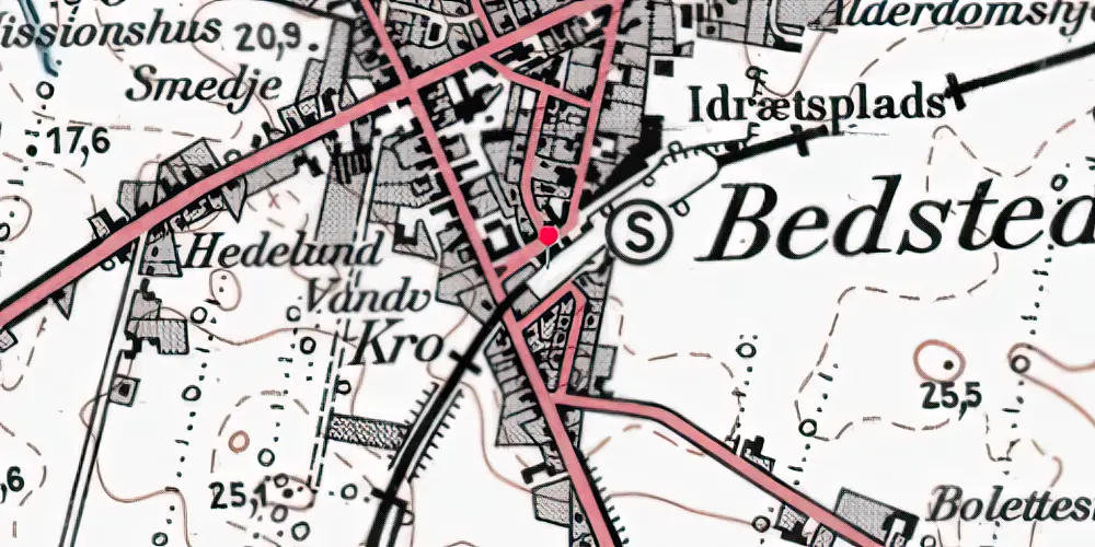 Historisk kort over Bedsted Thy Trinbræt Historisk kort over Bedsted Thy Trinbræt