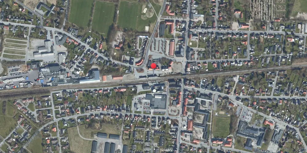 Historisk kort over Brørup Station Historisk kort over Brørup Station