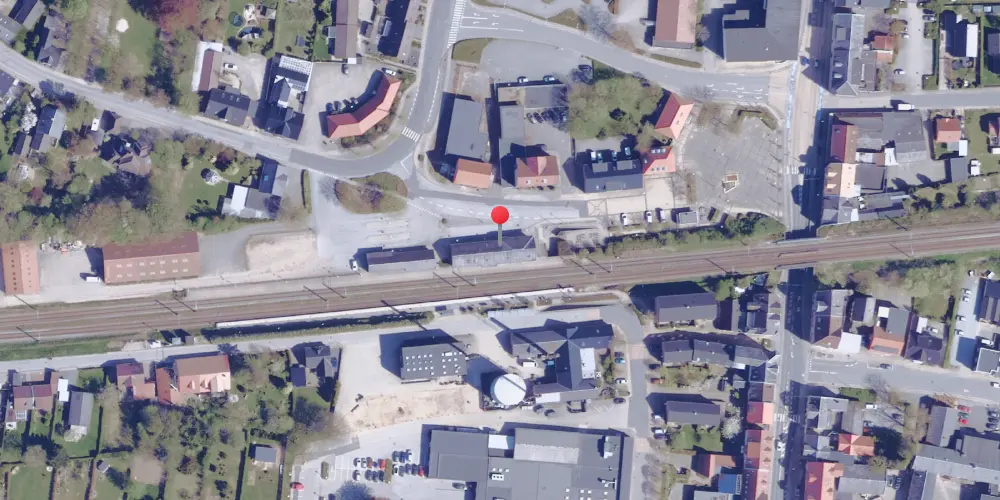 Historisk kort over Brørup Station Historisk kort over Brørup Station
