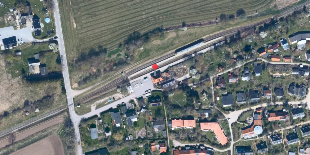Historisk kort over Dyssekilde Station Historisk kort over Dyssekilde Station
