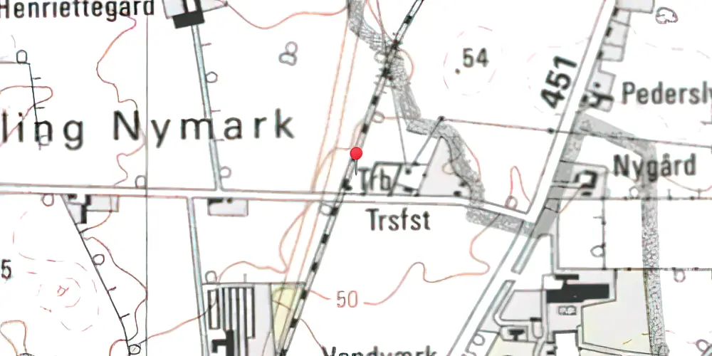 Historisk kort over Egelund Trinbræt Historisk kort over Egelund Trinbræt