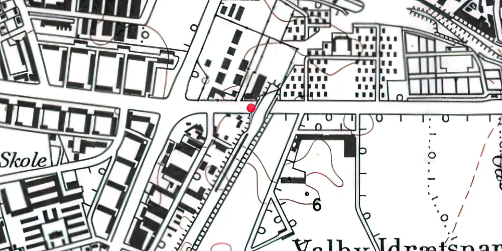 Historisk kort over Ellebjerg Station Historisk kort over Ellebjerg Station