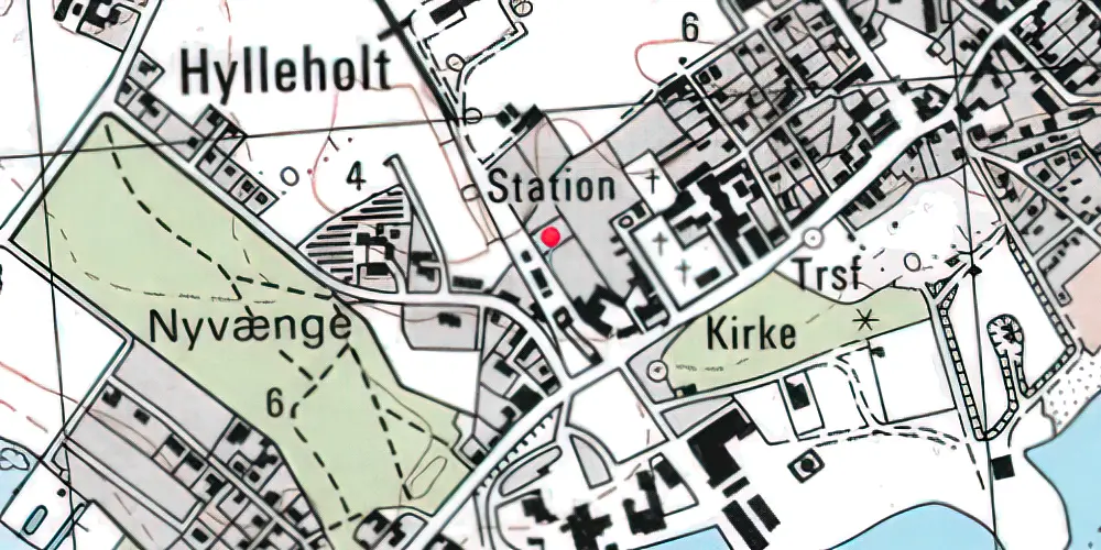 Historisk kort over Faxe Ladeplads Station Historisk kort over Faxe Ladeplads Station