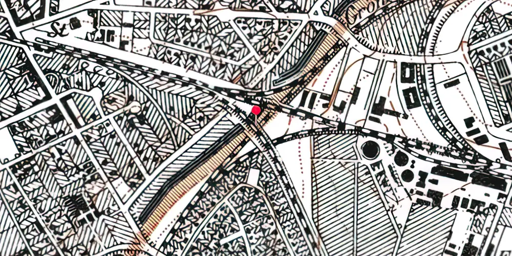 Historisk kort over Flintholm Station Historisk kort over Flintholm Station