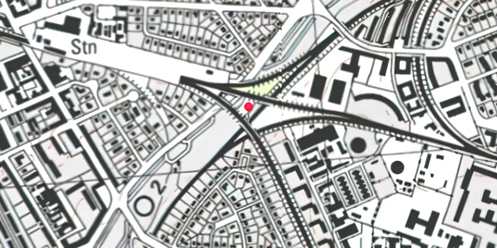 Historisk kort over Flintholm Station Historisk kort over Flintholm Station