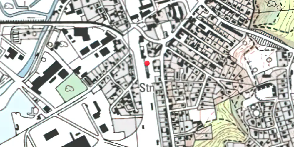 Historisk kort over Frederiksværk Station