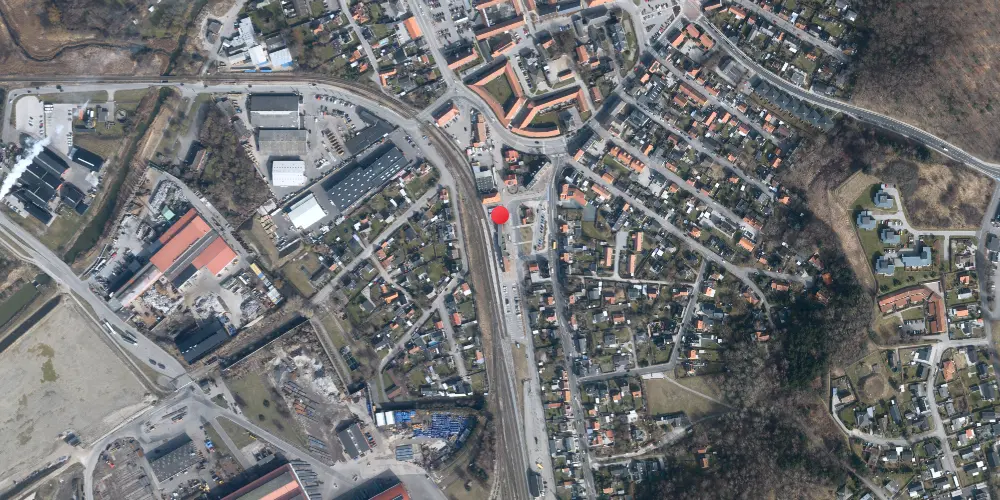 Historisk kort over Frederiksværk Station Historisk kort over Frederiksværk Station