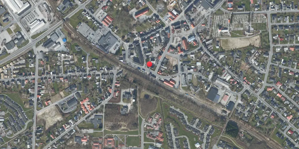 Historisk kort over Give Station Historisk kort over Give Station
