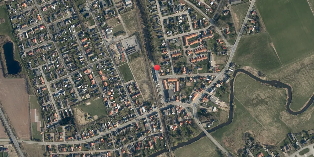 Historisk kort over Gredstedbro Station Historisk kort over Gredstedbro Station