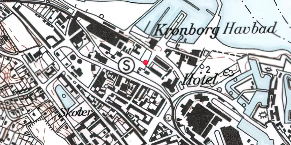 Historisk kort over Grønnehave Station
