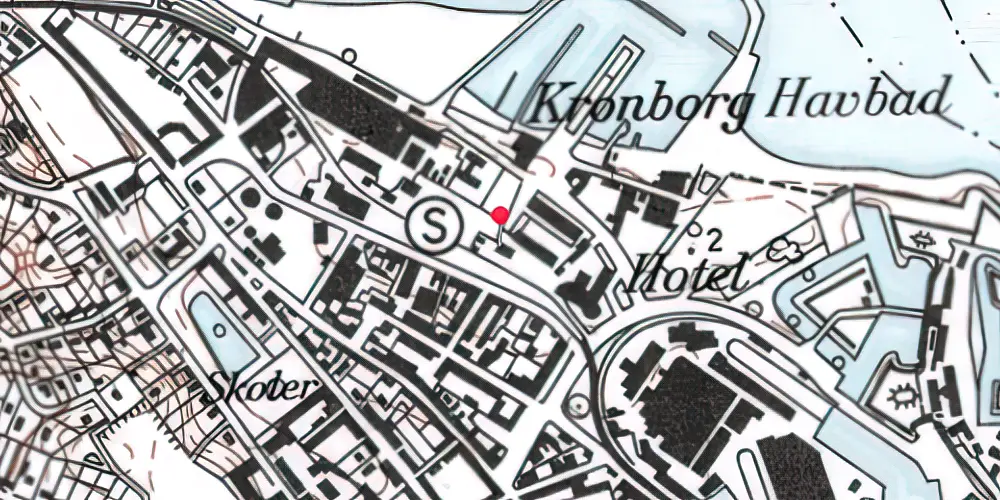 Historisk kort over Grønnehave Station Historisk kort over Grønnehave Station