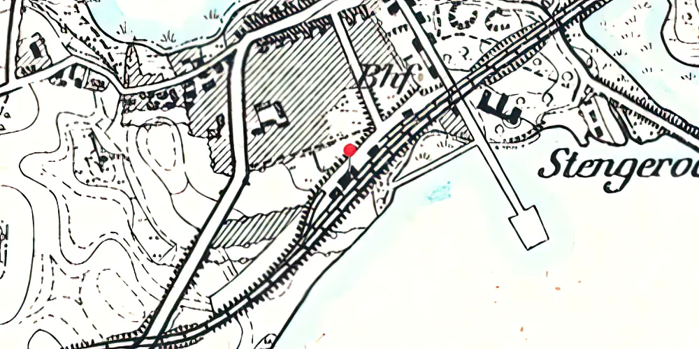 Historisk kort over Gråsten Station Historisk kort over Gråsten Station