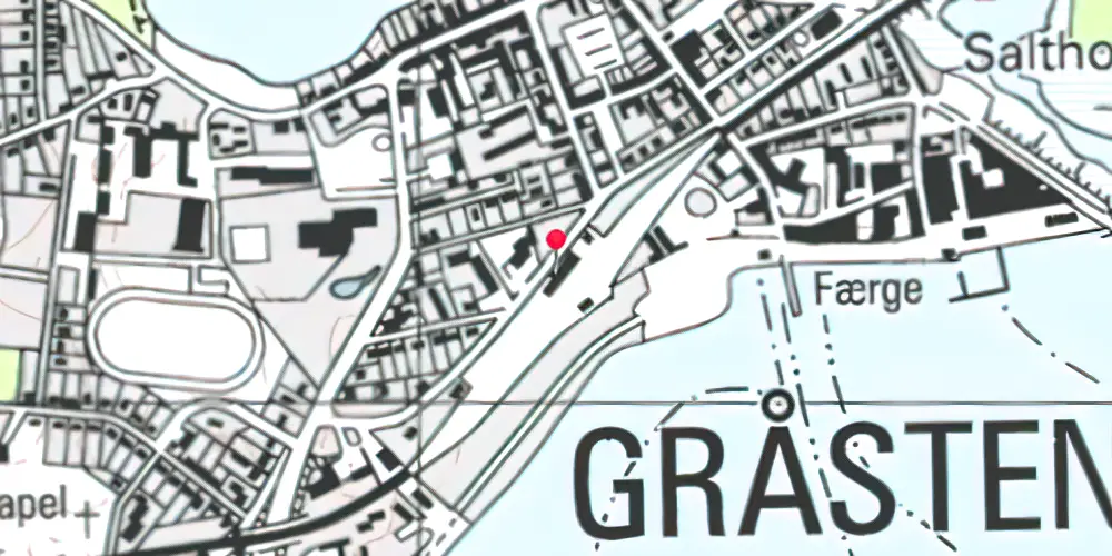 Historisk kort over Gråsten Station Historisk kort over Gråsten Station
